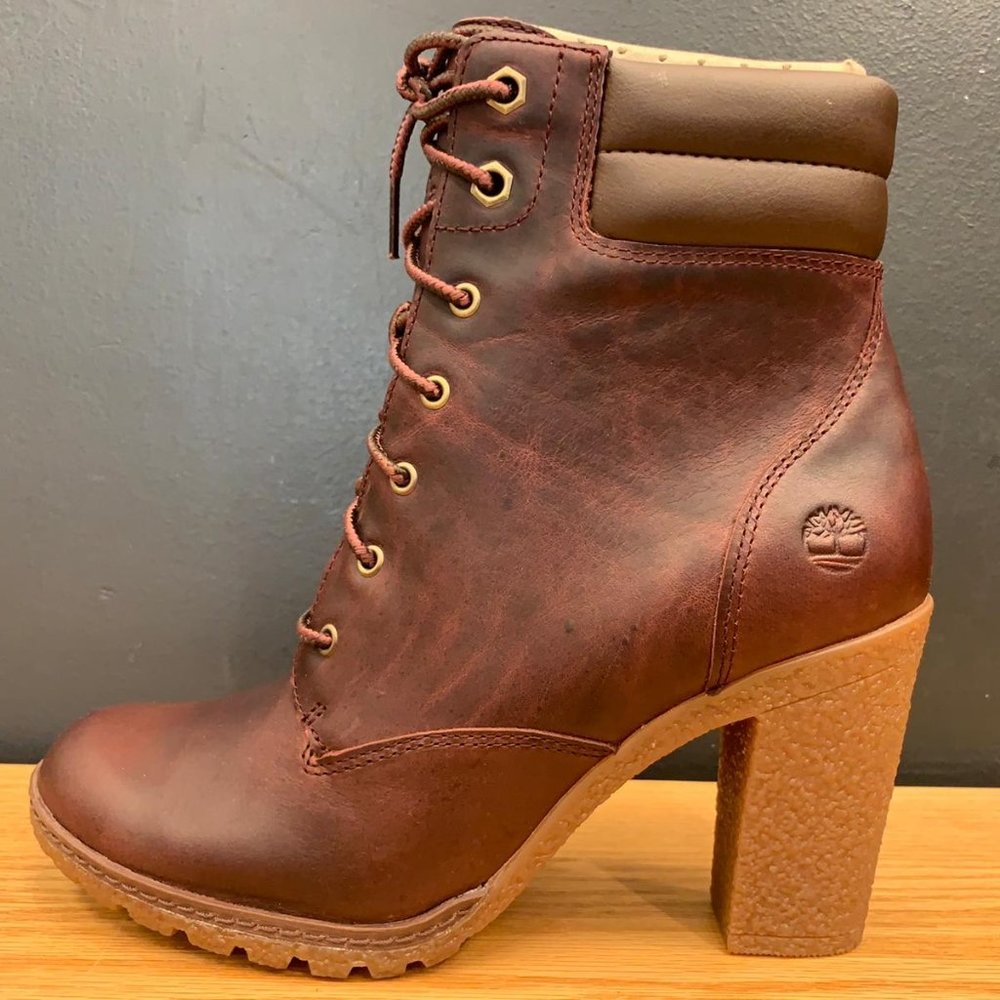 Timberland Womens Tillston 6-inch Boot Burgundy Full Grain All Sizes A1H1J